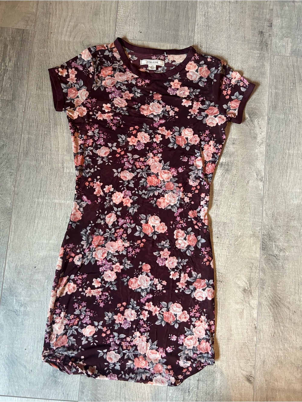 Floral round-neck Mesh Dress